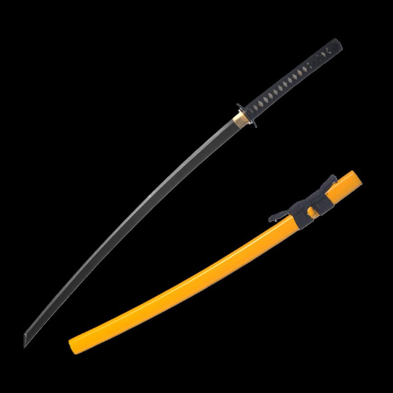Hand Forged Japanese Samurai Katana Sword 1095 Carbon Steel Clay Tempe 
