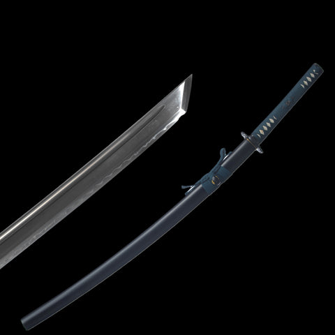 Hand Forged Japanese Samurai Katana Sword 1095 Carbon Steel Clay Tempered Kiriha-Zukuri-COOLKATANA-SL-1299-U