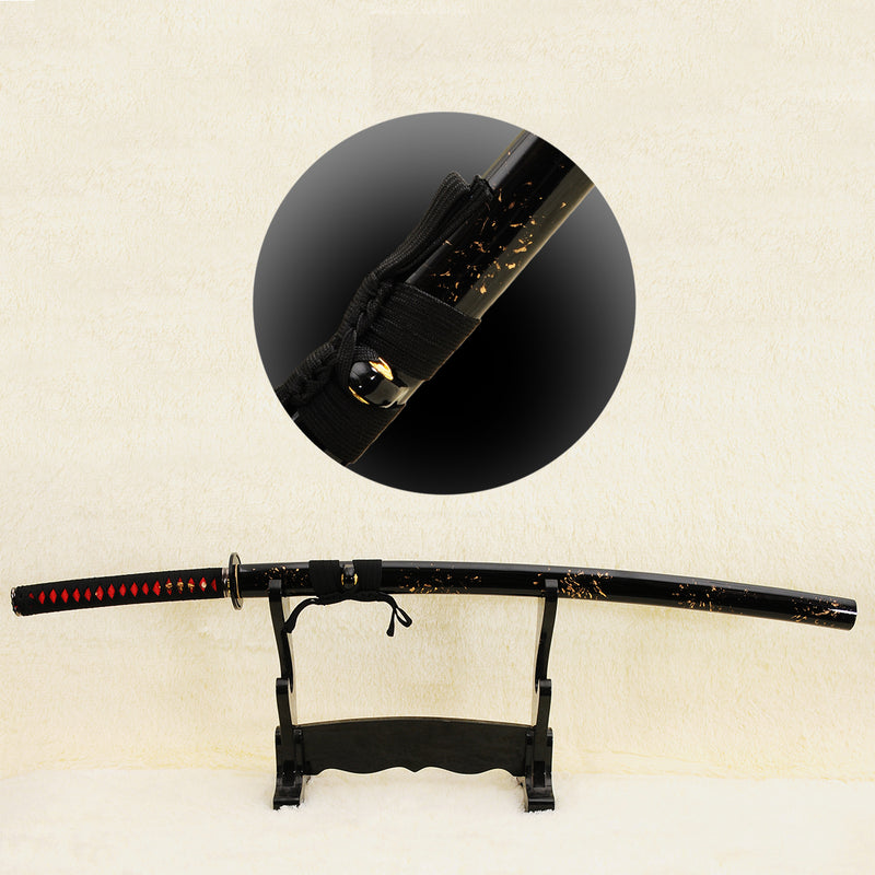 Handgeschmiedetes japanisches Samurai Katana Schwert 1095 Kohlenstoffstahl Unokubi-Zukuri Klinge Eisen Tsuba - COOLKATANA 
