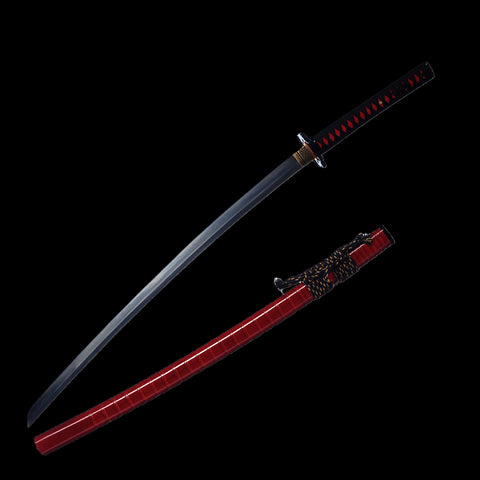 Hand Forged Japanese Samurai Katana Sword 1095 Folded Steel Clay Tempered Full Tang-COOLKATANA-SL-1322-U