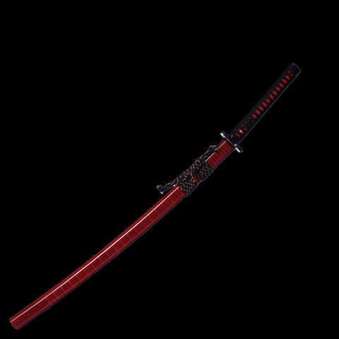 Hand Forged Japanese Samurai Katana Sword 1095 Folded Steel Clay Tempered Full Tang-COOLKATANA-SL-1322-U