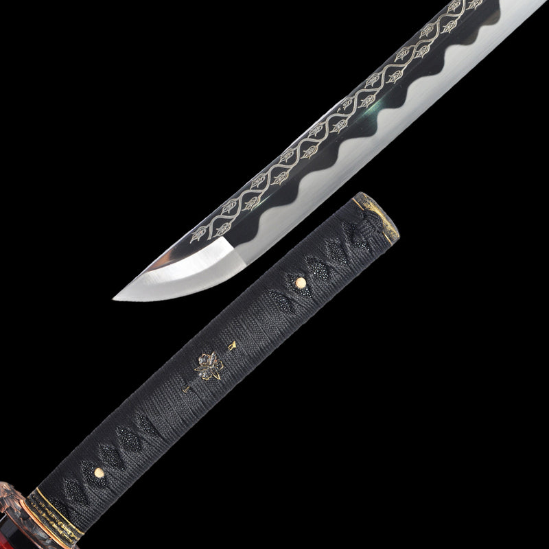 Hand Forged Japanese Samurai Katana Sword 1095 High Carbon Steel Blade 