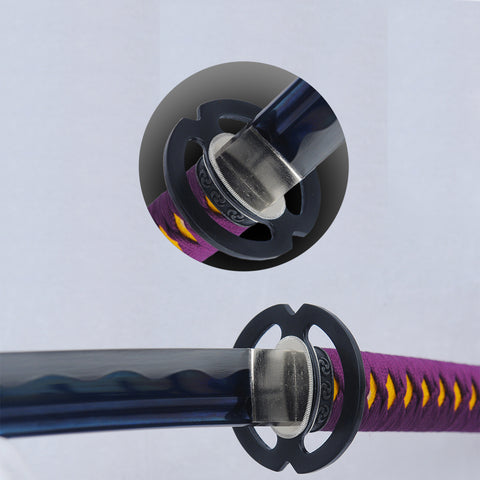 Hand Forged Japanese Samurai Katana Sword 1095 High Carbon Steel Blue Blade-COOLKATANA-SL-1283-U