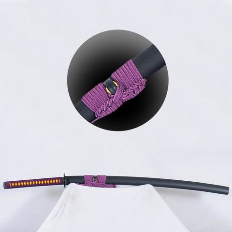 Hand Forged Japanese Samurai Katana Sword 1095 High Carbon Steel Blue Blade-COOLKATANA-SL-1283-U