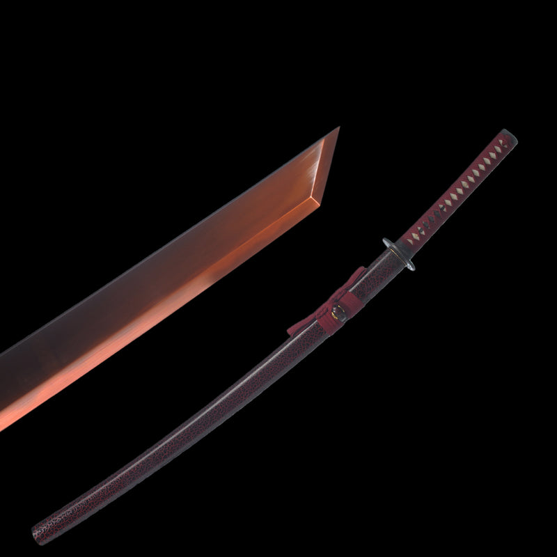 Hand Forged Japanese Samurai Katana Sword 1095 High Carbon Steel Clay  