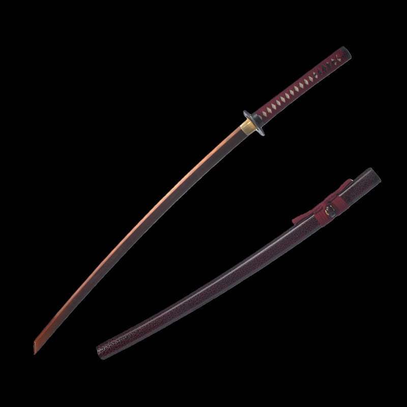 Hand Forged Japanese Samurai Katana Sword 1095 High Carbon Steel Clay  