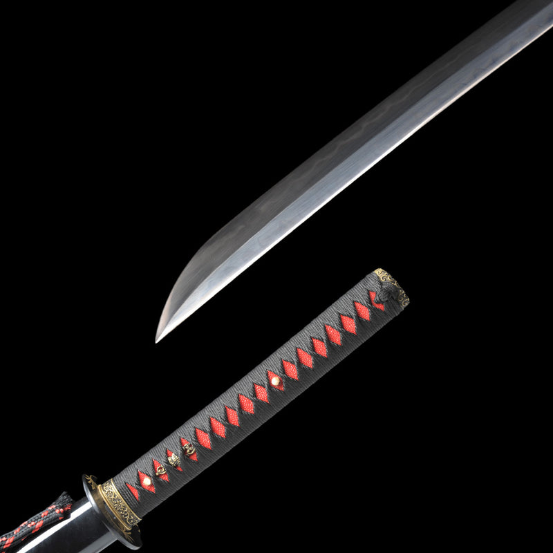 Hand Forged Japanese Samurai Katana Sword 1095 Steel Clay Tempered Dou 