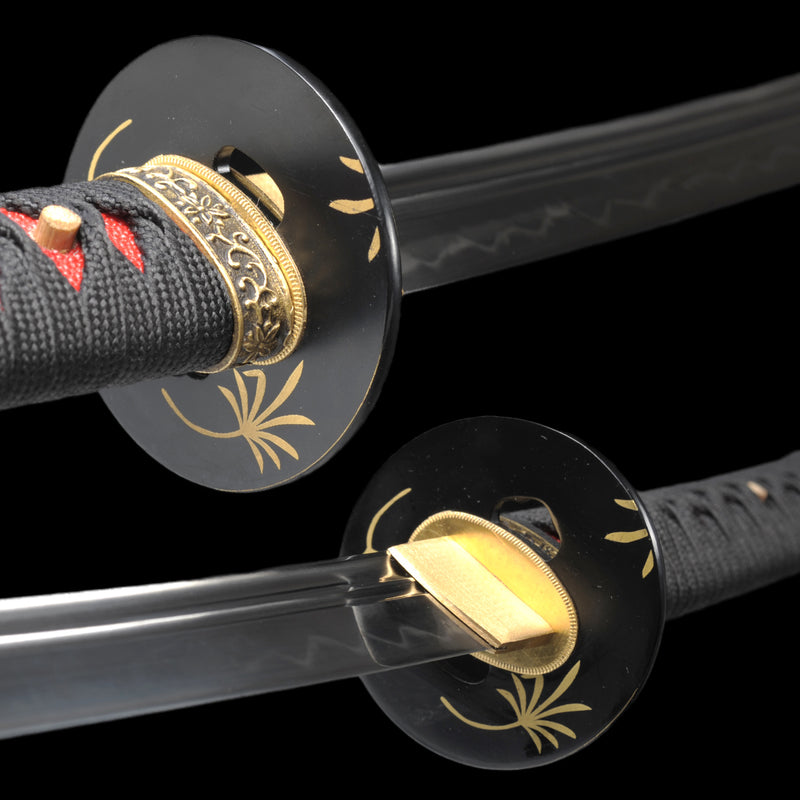 Hand Forged Japanese Samurai Katana Sword 1095 Steel Clay Tempered Dou 