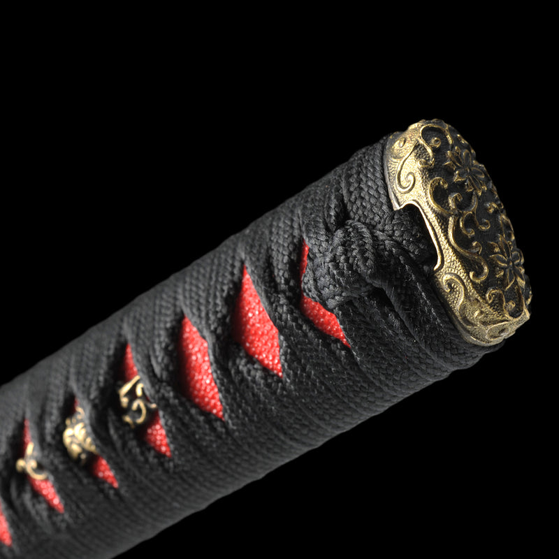 Hand Forged Japanese Samurai Katana Sword 1095 Steel Clay Tempered Dou 