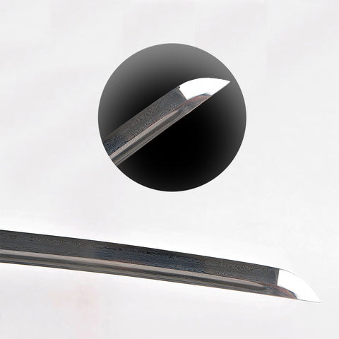 Hand Forged Japanese Samurai Katana Sword Damascus Folded Steel Copper Snake Tsuba-COOLKATANA-SL-1353-U