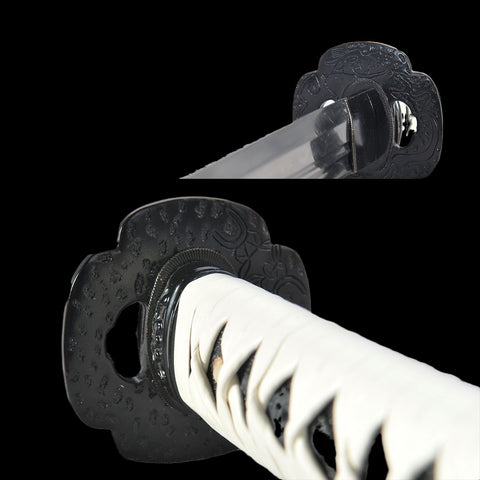 Hand Forged Japanese Samurai Katana Sword Damascus Steel Kiriha-Zukuri Full Tang-COOLKATANA-SL-1163-U