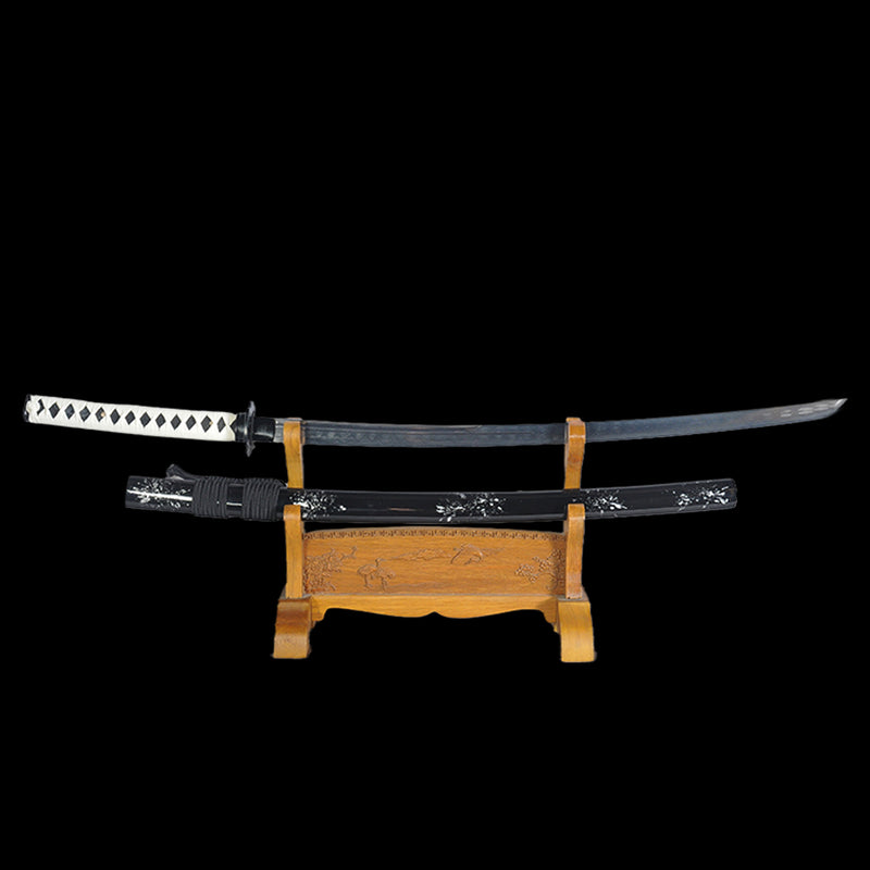 Hand Forged Japanese Samurai Katana Sword Damascus Steel Kiriha-Zukuri 