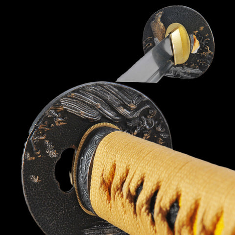 Hand Forged Japanese Samurai Katana Sword Folded Steel Full Tang With Bo-Hi Battle Ready-COOLKATANA-SL-1172-U