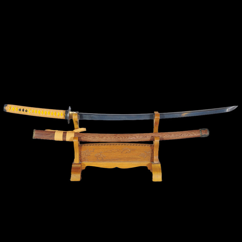 Hand Forged Japanese Samurai Katana Full Tang Folded Steel Katana Sword With Bo-Hi Battle Ready 