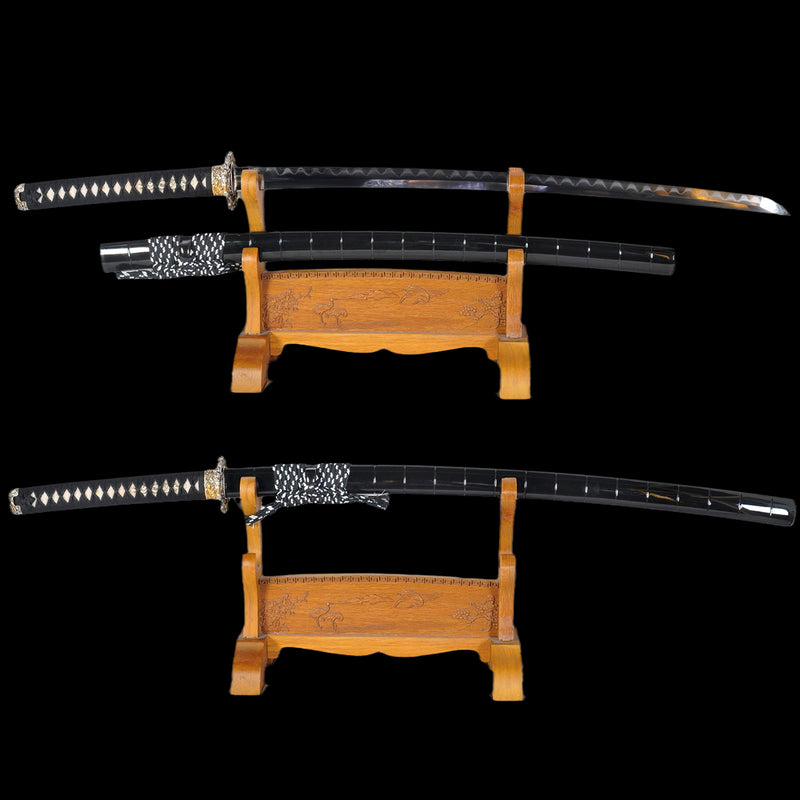 Hand Forged Japanese Samurai Katana Sword High End Clay Tempered Combi 