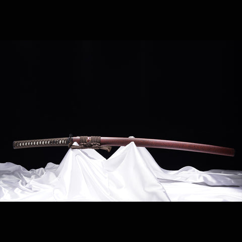 Hand Forged Japanese Samurai Katana Sword High Hardness High Toughness Tool Steel Clay Tempered-COOLKATANA-ZS-0037-U