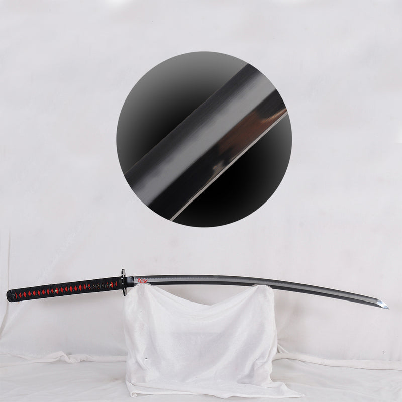 Hand Forged Japanese Samurai Katana Sword Hinoken Fire Theme Clay Temp 