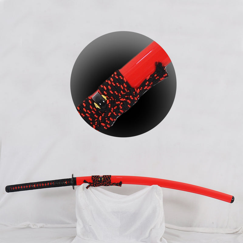 Hand Forged Japanese Samurai Katana Sword Hinoken Fire Theme Clay Temp 
