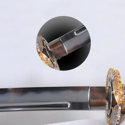 Hand Forged Japanese Samurai Katana Sword Honsanmai Clay Tempered Hazuya Polish Rayskin Saya-COOLKATANA-SL-1362-U