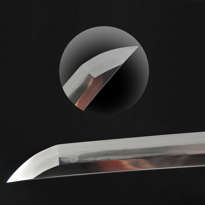Hand Forged Japanese Samurai Katana Sword Honsanmai Clay Tempered Hazu 