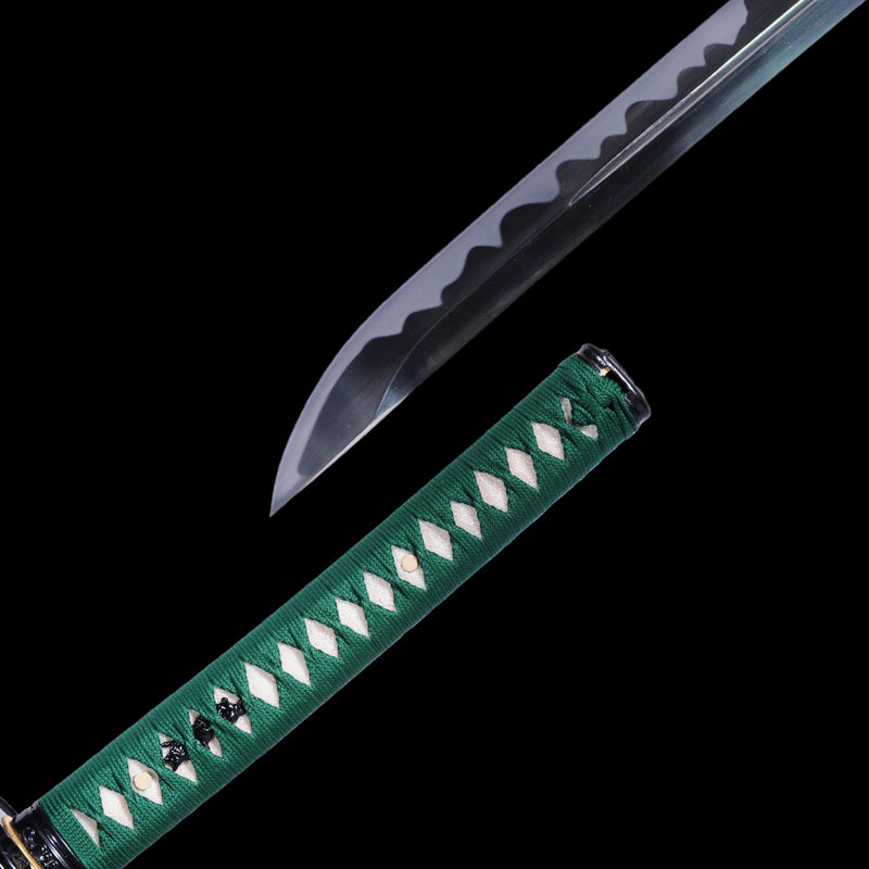 Hand Forged Japanese Samurai Katana Sword Masterpiece Azure Dragon Kat 