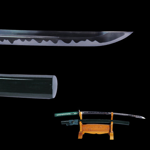 Hand Forged Japanese Samurai Katana Sword Masterpiece Azure Dragon Katana 9260 Spring Steel Blade-COOLKATANA-SL-1051-U