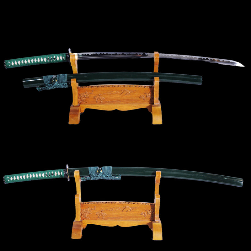 Hand Forged Japanese Samurai Katana Sword Masterpiece Azure Dragon Kat 