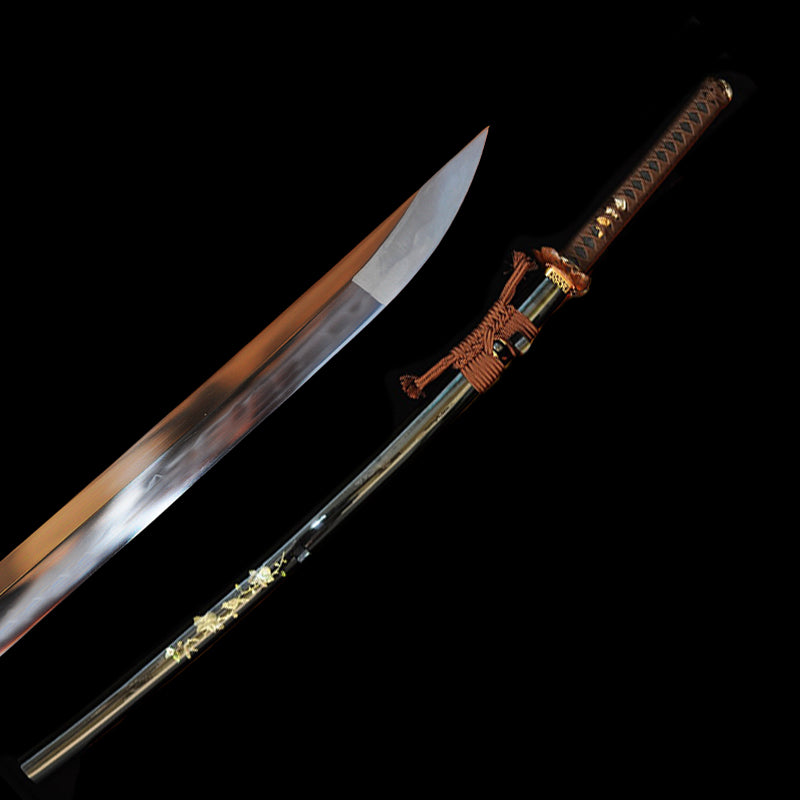 Hand Forged Japanese Samurai Katana Sword O-Kissaki 1095 Carbon Steel  
