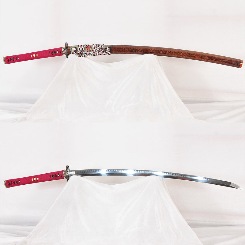 Hand Forged Japanese Samurai Katana Sword O-Kissaki 1095 Carbon Steel  