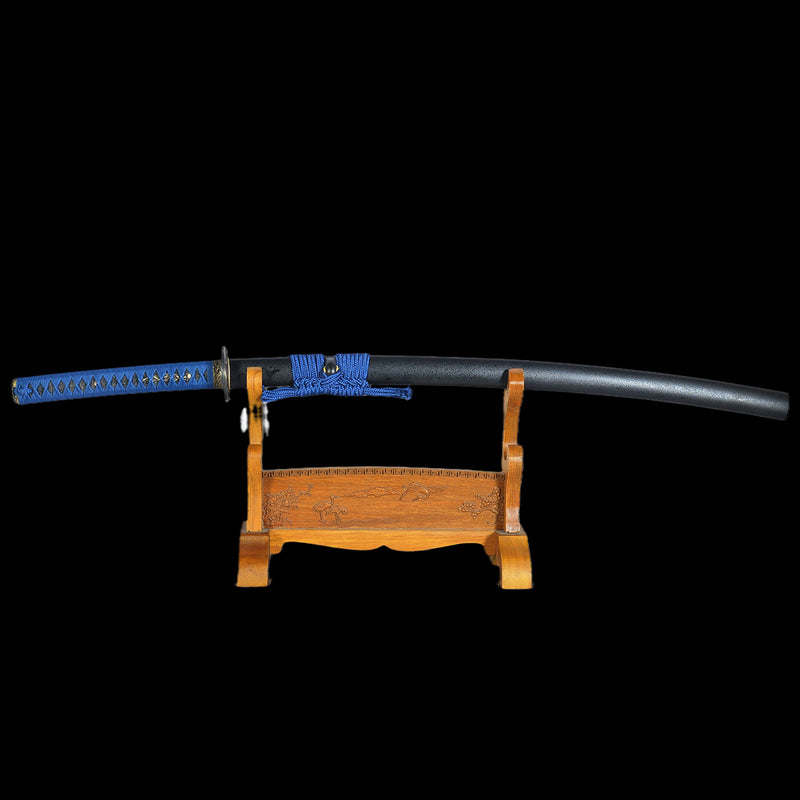 Handgeschmiedetes japanisches Samurai-Katana-Schwert O-Kissaki 1095 High Carbon Steel Clay Tempered Bruce Lee Tsuba - COOLKATANA 