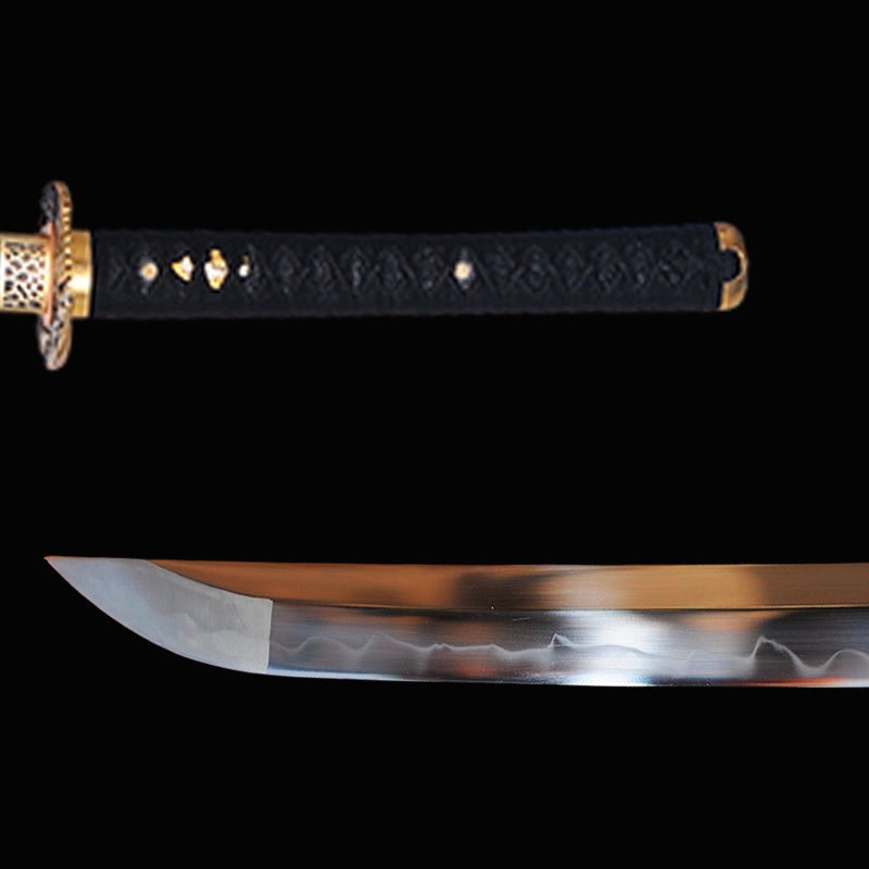 Hand Forged Japanese Samurai Katana Sword T10 Steel Clay Tempered Rays 