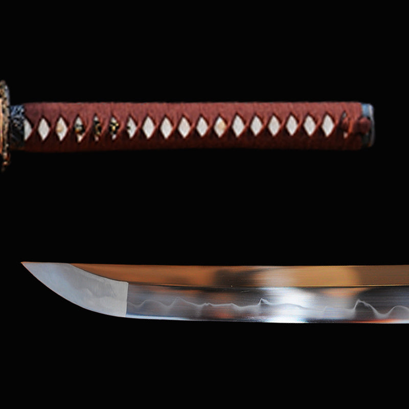 Hand Forged Japanese Samurai Sword Clay Tempered Katana 1095 High Carb 
