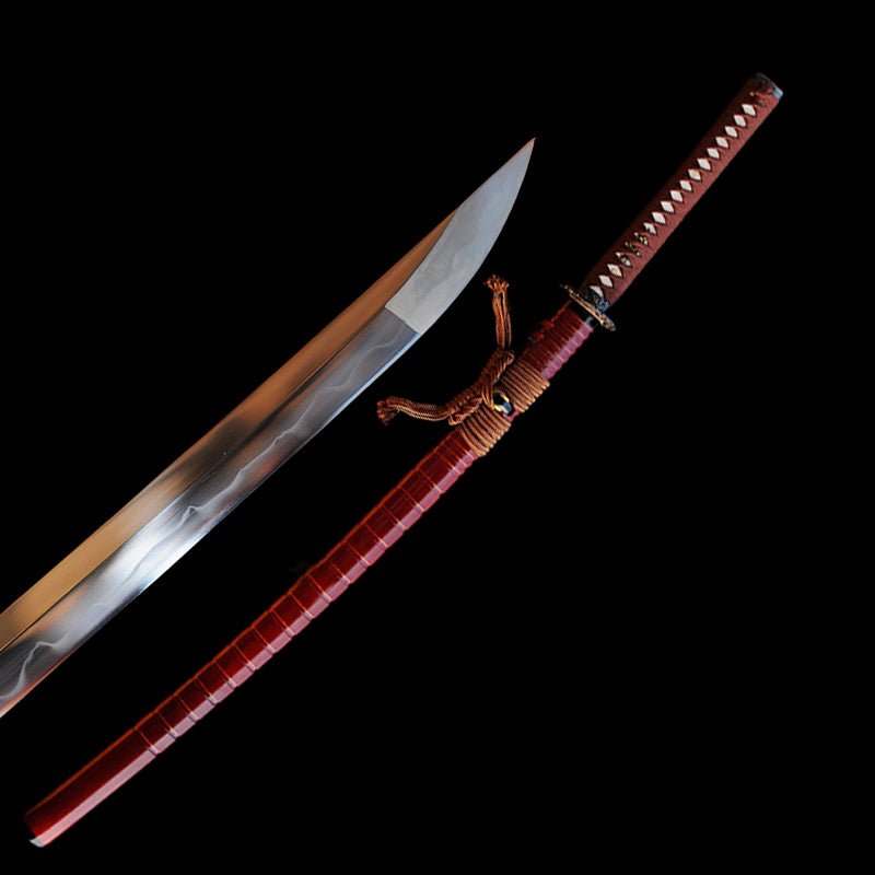 Hand Forged Japanese Samurai Sword Clay Tempered Katana 1095 High Carb 