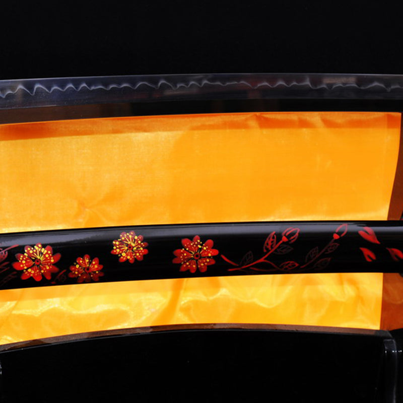 Hand Forged Japanese Samurai Sword Clay Tempered Katana 1095 High Carb 