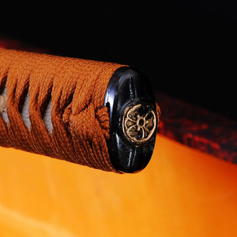 Hand Forged Japanese Samurai Sword Clay Tempered Katana 1095 High Carb 