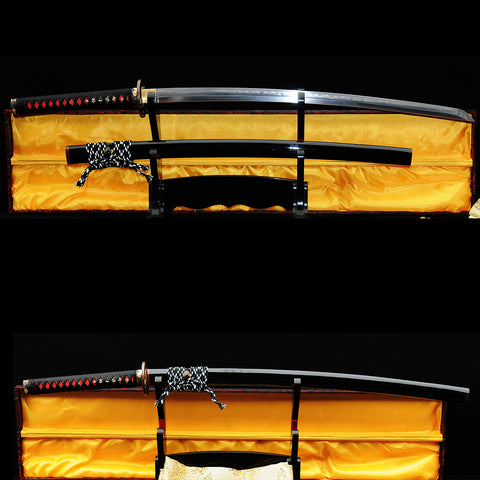 Hand Forged Japanese Samurai Sword Clay Tempered Katana Combined Material Full Tang-COOLKATANA-SL-304-U