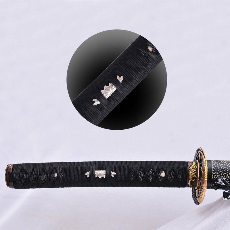 Hand Forged Japanese Samurai Sword Clay Tempered Katana Kiriha Zukuri  