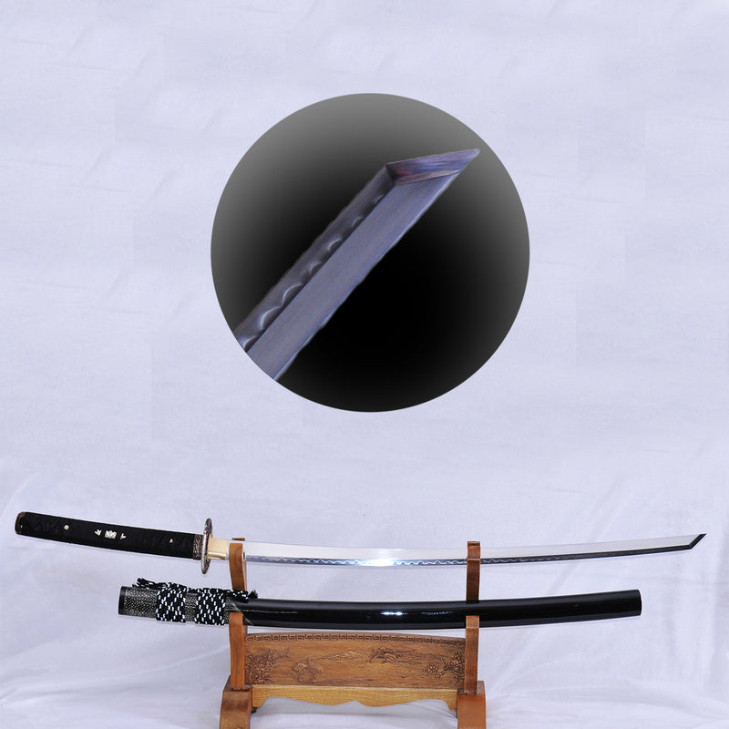 Hand Forged Japanese Samurai Sword Clay Tempered Katana Kiriha Zukuri  