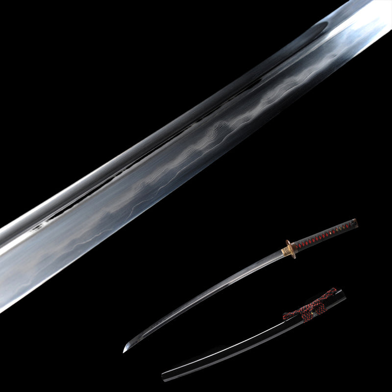 Hand Forged Japanese Samurai Sword Clay Tempered Katana Sanmai Combine 