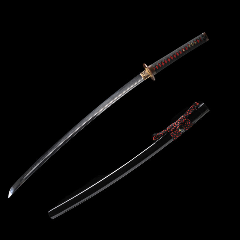 Hand Forged Japanese Samurai Sword Clay Tempered Katana Sanmai Combine 