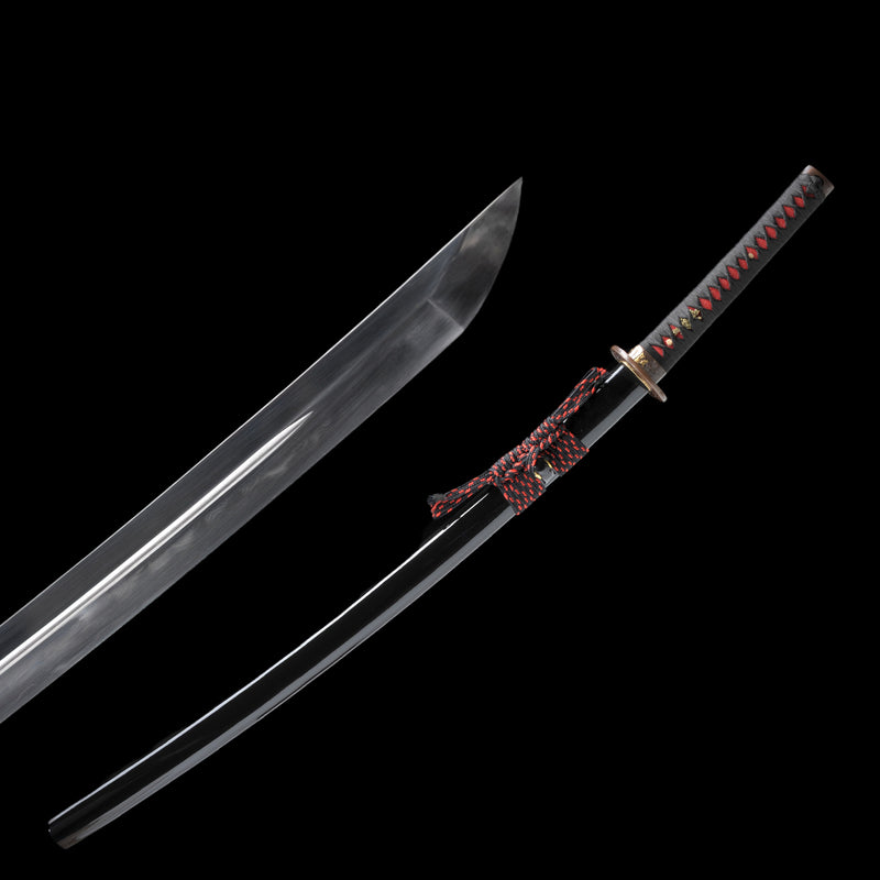 Hand Forged Japanese Samurai Sword Clay Tempered Katana Sanmai Combine 