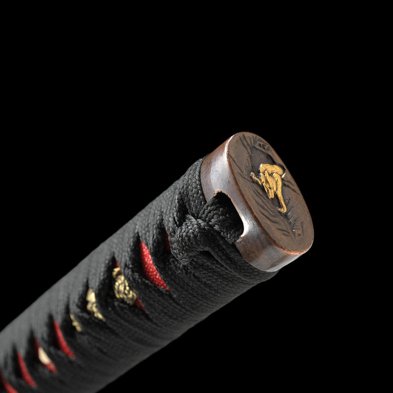Hand Forged Japanese Samurai Sword Clay Tempered Katana Sanmai Combine 