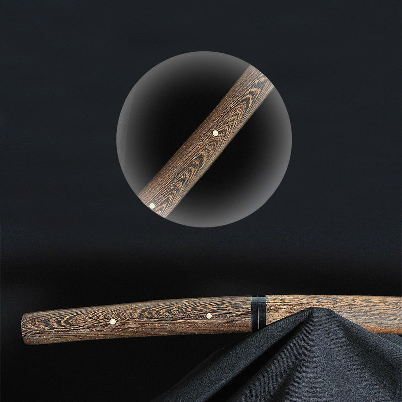 Handgeschmiedetes japanisches Shirasaya Katana Schwert aus 1095 Clay Tempered Clay Tempered - COOLKATANA 
