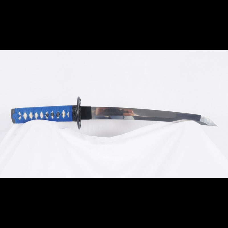 Hand Forged Japanese Tanto Sword Short Sword 1095 High Carbon Steel Full Tang Sharp Iron Tsuba 