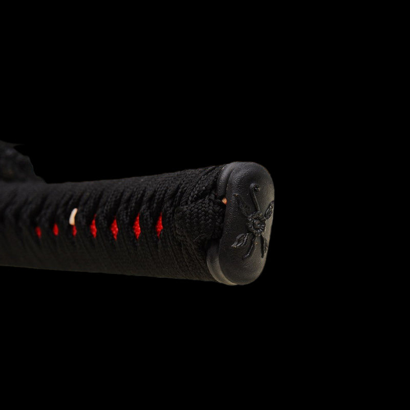 Handgeschmiedetes japanisches Wakizashi-Schwert 1095 Kohlenstoffstahl Ton gehärtete Schale mit eingelegter Saya - COOLKATANA 