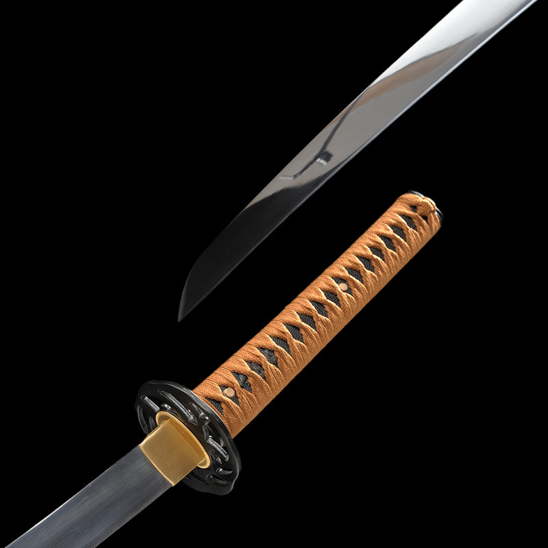 Handgeschmiedetes japanisches Wakizashi-Schwert 1095 Kohlenstoffstahlklinge Full Tang 