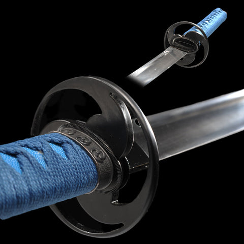 Hand Forged Japanese Wakizashi Sword 1095 High Carbon Steel Full Tang Iron Tsuba Functional-COOLKATANA-SL-1237-U