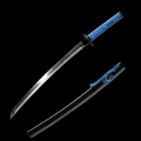 Hand Forged Japanese Wakizashi Sword 1095 High Carbon Steel Full Tang Iron Tsuba Functional-COOLKATANA-SL-1237-U