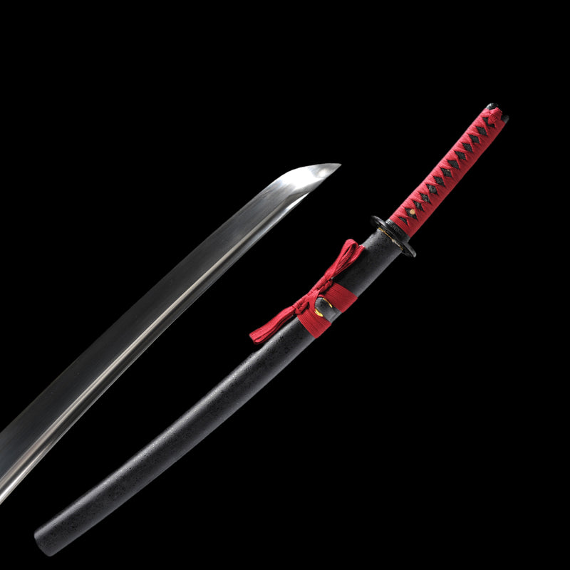 Handgeschmiedetes japanisches Wakizashi-Schwert 1095 Kohlenstoffstahl Starker Vollerl Kampfbereit - COOLKATANA 