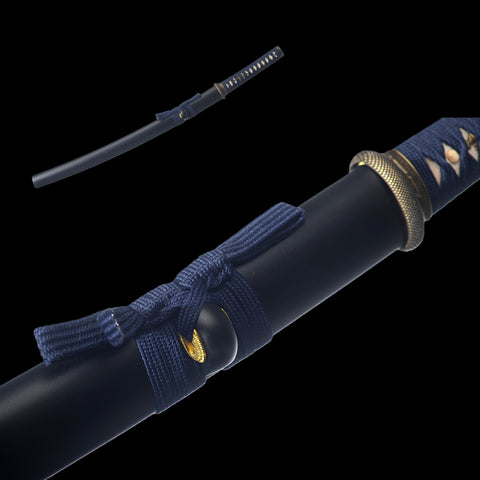 Hand Forged Japanese Wakizashi Sword Damascus Folded Steel Full Tang Sharp-COOLKATANA-SL-1301-U